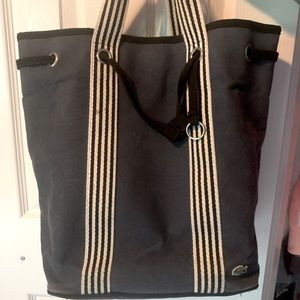 Navy Blue Lacoste Tote